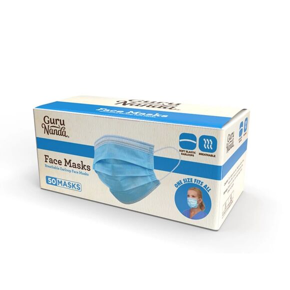 1000 Guru Nanda 3-Ply Disposable Face Mask With Ear loop For Home Office School - Picture 5 of 7